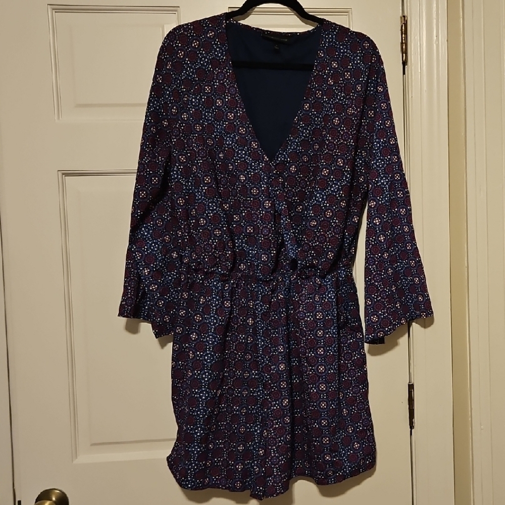Lane Bryant Women's Navy Patterned Blazer